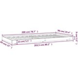  Posteljni okvir medeno rjav 90x200 cm trdna borovina, (20739272) | Shoptok.si