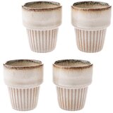Dakls Kremno bele skodelice v kompletu za espresso 4 ks iz kamenine 100 ml Tone – | Shoptok.si