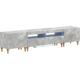  3-dijelni LED TV kabinet Betonska siva Konstruirano drvo | shoptok.hr