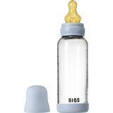 Bibs steklenička steklena lateks 240 ml, srednji pretok Baby Blue Cene