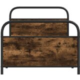 vidaXL Posteljni okvir brez vzmetnice 90x190 cm dim. hrast inž. les | Shoptok.si