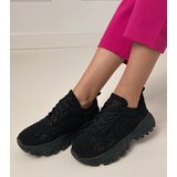 Gemre Black platform perforated sneakers Brokes | Shoptok.si