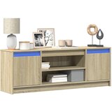 vidaXL TV ormarić s LED svjetlima boja hrasta 139,5x34x50 cm drveni Cijene