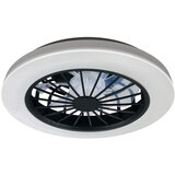  LED prigušiva plafonska svetiljka sa ventilatorom GHANA LED/24W/230V bela/crna+daljinski upravljač | Eponuda.com