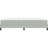  Krevet s opruga kutije Svijetlo siva 200 x 200 cm tkanina | Shoptok.si