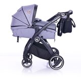 Lorelli ADRIA Kolica Grey 2u1 SET: Košara + Putna Torba + Zimska Navlaka (do 15 kg) | shoptok.hr