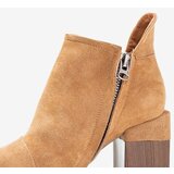 Resti Light brown women's ankle boots with Cintura cut-outs - Footwear | Shoptok.si