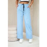 Kesi Włoski Punto pants with wide legs blue | Shoptok.si