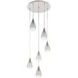 Eglo Viseća lampa SIRACUSA 6xE27 Ø500 nikl/satin 39502 | Eponuda.com