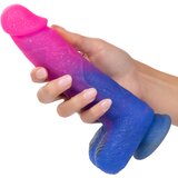 California Exotics Ombré Hombre XL Vibrating Dildo Pink-Purple | Shoptok.si