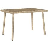  Vrtni stolić za kavu pravokutni bež 60x40x37 cm poliratan | Eponuda.ba