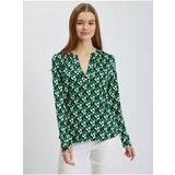 Orsay White-Green Ladies Patterned Blouse - Ladies | shoptok.hr