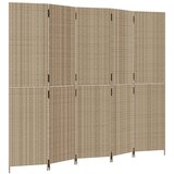  The Living Store Pregrada za sobo 5 plošče bež poli ratan - Pregrada Za Sobo, (21442915) | Shoptok.si