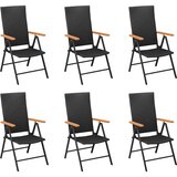  7-dijelni vrtni blagovaonski set crno-smeđi | shoptok.hr