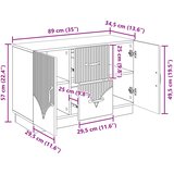 Kreveta s ladicama Bijela 89 x 34,5 x 57 cm Konstruirano drvo | shoptok.hr