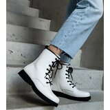 Gemre White insulated eco-leather worker ankle boots Veri | Shoptok.si