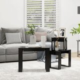  Uklapajući stolići 3 kom crni od konstruiranog drva | shoptok.hr