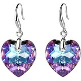 Naušnice Beautiful Heart - Ljubičasta KP29814 | shoptok.hr