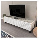HANNAH HOME TV ormarić Lerze, 149,2x35x38 cm, Bijelo-krem boja | Eponuda.ba
