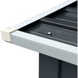  Vrtna ostava za drva od pocinčanog čelika 330x92x153 cm antracit | shoptok.hr