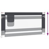  Sigurnosna ograda za dječji krevet tamnosiva 180x25 cm tkanina | Eponuda.ba