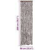  Zastor protiv muha bež i smeđa 56 x 200 cm od šenila | shoptok.hr