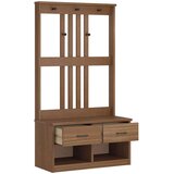 vidaXL Drevo za dvorano "SANDENS" 87x40x159,5 cm masivni les bora | Shoptok.si