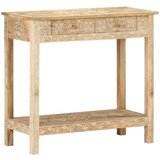 vidaXL Konzolna mizica 80x35x74 cm trden mangov les | Shoptok.si