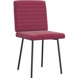  Jedilni stoli 4 kosi vinsko rdeč žamet, (21828356) | Shoptok.si