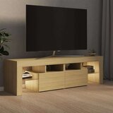 vidaXL TV ormarić s LED svjetlima boja hrasta sonome 140x36,5x40 cm | shoptok.hr