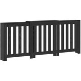 vidaXL Pokrov Radijatora Crni Hrast 205x21.5x83.5 cm Inžinjerano Drvo | shoptok.hr