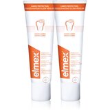 Elmex Caries Protection zobna pasta, ki ščiti pred kariesom s fluoridom 2x75 ml | Shoptok.si