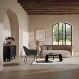 MOME Crni okrugao stolić za kavu od masivnog manga ø 80 cm Tamira – | shoptok.hr