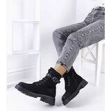 Gemre Black lace-up women's ankle boots Narnclaedra | Shoptok.si