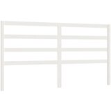 Maison Chic posteljno vzglavje - vzglavna omarica - nočna omarica belo 206x4x100 cm trdna borovina, (21705667) Cene