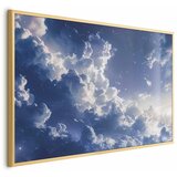  Plakat Starry Clouds and Soft Light Over a Corner of the Sky 90x60 Zlatni okvir | shoptok.hr