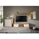 MID.YOU Dnevni Regal Jam, Bela, Barva Hrasta, 4-Delni | Shoptok.si