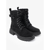 Shelvt Black workers with buckle and lacing | Shoptok.si