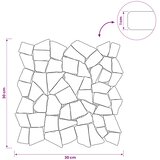 Mozaik pločice Tamnosiva 30 x 30 cm Mramor | shoptok.hr