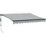 Maison Chic Avtomatsko zložljiva tenda - Senčniki antracit in bela 300x250 cm, (22038328) Cene