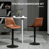  Set od 2 barske stolice u retro stilu s osloncem za noge podesiva visina 43 cm x 49 5 cm x 111 cm | shoptok.hr