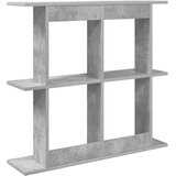  Polica na zidu Zidna montaža Siva 100 x 20 x 75 cm | shoptok.hr