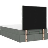 vidaXL okvir za krevet s madraca tamnosivi 120x190 cm od tkanine | shoptok.hr