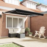 Nadstrešnica Crna 350 x 250 cm Poliester i metal | shoptok.hr