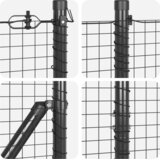 vidaXL Ograda s stupovima Siva 1.2 x 50 m | shoptok.hr