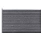 vidaXL Vrtna ograja WPC 175x105 cm siva Cene