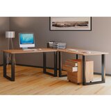 MID.YOU Kotna Pisalna Miza Lona, Hrast | Shoptok.si