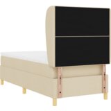 Box Spring Krevet s Madracem - Krem 100x200 cm Tkanina | shoptok.hr