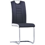  7-dijelni blagovaonski set od umjetne kože crni | shoptok.hr