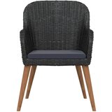  9-dijelni vrtni blagovaonski set s jastucima crni | shoptok.hr